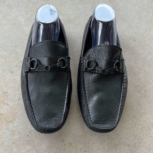 Kenneth Cole Swing Of Things Leather Black Loafers Men’s Size 11.5 - Picture 1 of 10